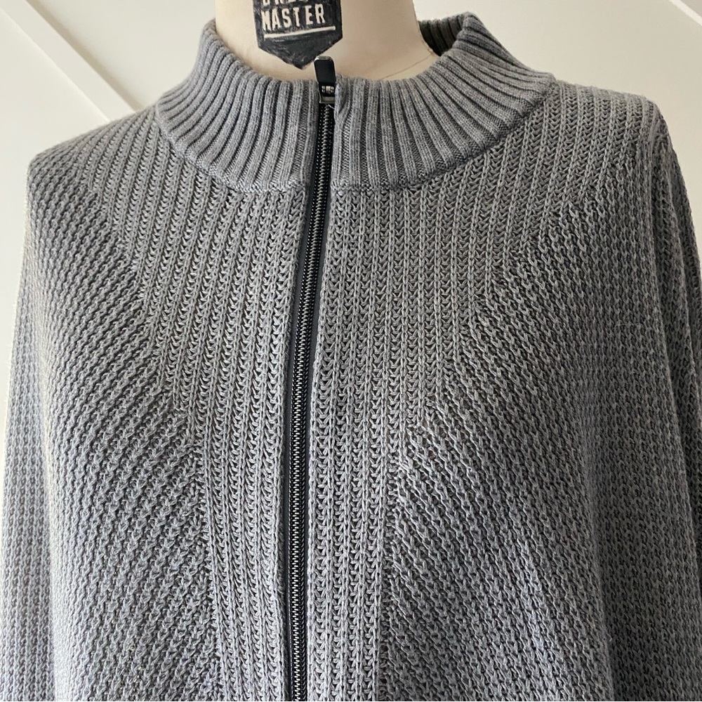 Lululemon Cashmere Blend Knit Poncho Zip Cape | Grey | Luxe Athleisure - XS/S - Picture 5 of 10